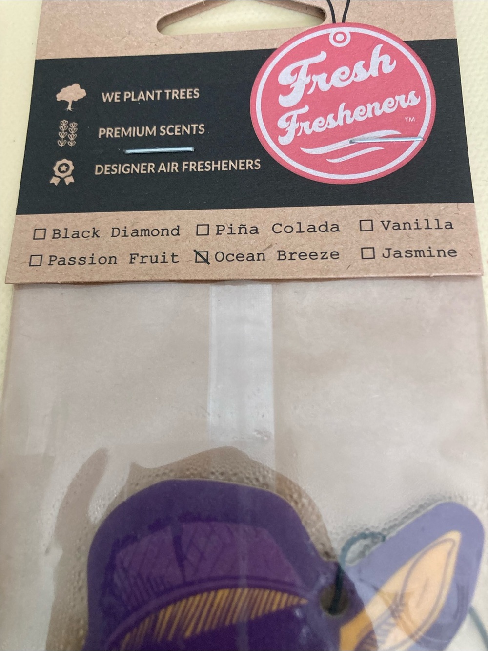 Fresh Fresheners Save da drama for yo llama Air Freshener — Purple & Yellow - Picture 3 of 4